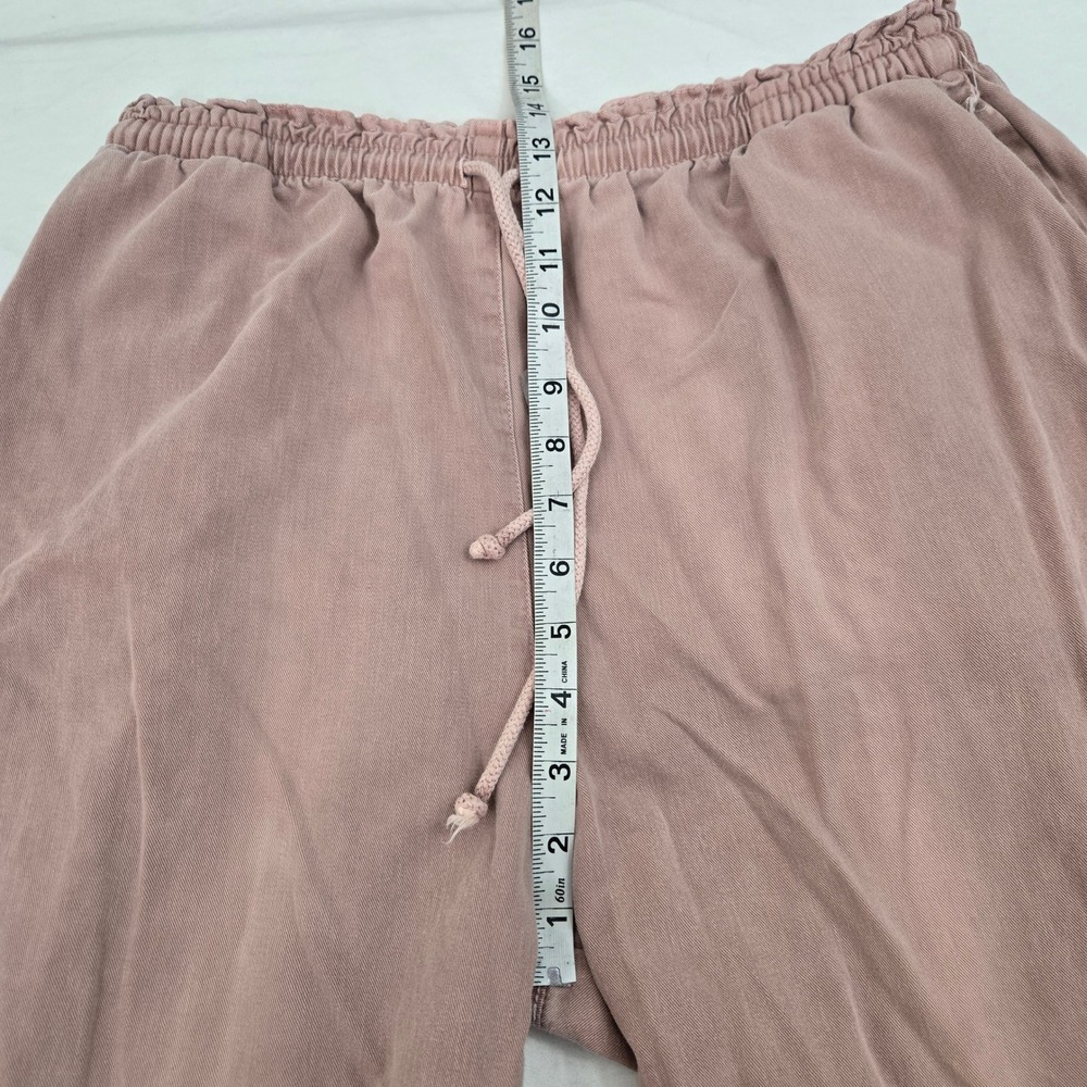 VTG‎ Orvis Pants Women Medium Pink Made in USA Elastic Waist Drawstring Tapered - Picture 7 of 10